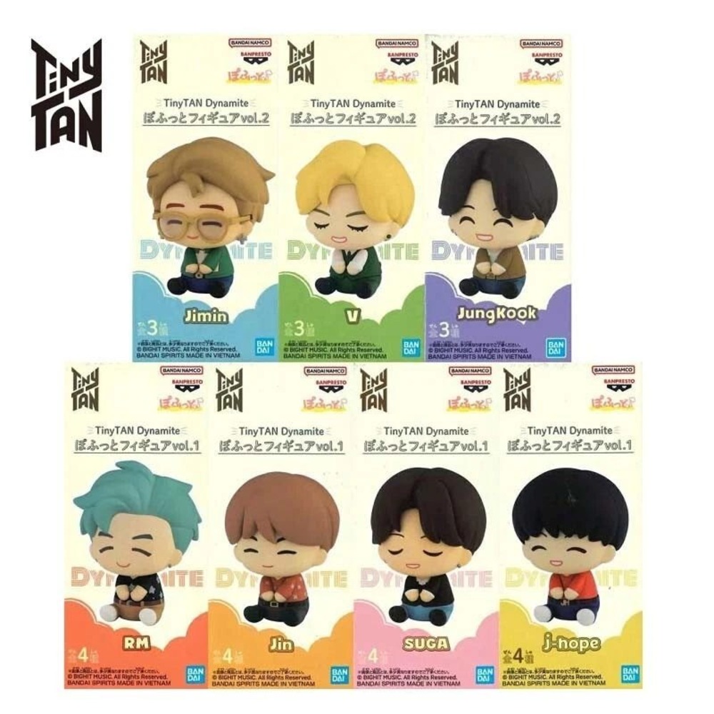 BTS TinyTAN Dynamite Pofutto Figure Complete Set‎ of 7 BANPRESTO vol.1 - 2 Japan